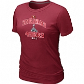 San Francisco 49ers Super Bowl XLVII Heart & Soul Red Women's T-Shirt,baseball caps,new era cap wholesale,wholesale hats