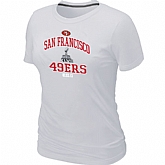 San Francisco 49ers Super Bowl XLVII Heart & Soul White Women's T-Shirt,baseball caps,new era cap wholesale,wholesale hats