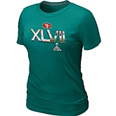 San Francisco 49ers Super Bowl XLVII On Our Way L.Green Women's T-Shirt,baseball caps,new era cap wholesale,wholesale hats