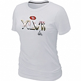 San Francisco 49ers Super Bowl XLVII On Our Way White Women's T-Shirt,baseball caps,new era cap wholesale,wholesale hats
