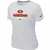 San Francisco 49ers White Women's Critical Victory T-Shirt,baseball caps,new era cap wholesale,wholesale hats