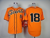 San Francisco Giants #18 Matt Cain 2014 Orange Jerseys,baseball caps,new era cap wholesale,wholesale hats