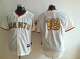 San Francisco Giants #18 Matt Cain White With Golden Jerseys,baseball caps,new era cap wholesale,wholesale hats