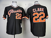 San Francisco Giants #22 Clark Black Throwback Jerseys,baseball caps,new era cap wholesale,wholesale hats