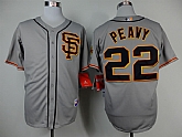 San Francisco Giants #22 Peavy Gray SF Jerseys,baseball caps,new era cap wholesale,wholesale hats