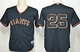 San Francisco Giants #25 Barry Bonds Black Cool Base Jerseys,baseball caps,new era cap wholesale,wholesale hats