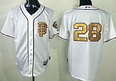San Francisco Giants #28 Buster Posey 2013 Cream With Gold Jerseys,baseball caps,new era cap wholesale,wholesale hats
