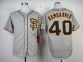 San Francisco Giants #40 Bumgarner Grey Throwback Jerseys,baseball caps,new era cap wholesale,wholesale hats