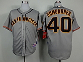 San Francisco Giants #40 Madison Bumgarner 2014 Gray Jerseys,baseball caps,new era cap wholesale,wholesale hats