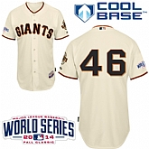 San Francisco Giants #46 Casilla 2014 Cream Cool Base Jerseys,baseball caps,new era cap wholesale,wholesale hats