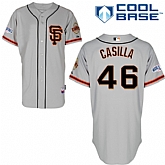 San Francisco Giants #46 Casilla SF Gray Cool Base Jerseys,baseball caps,new era cap wholesale,wholesale hats