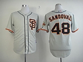 San Francisco Giants #48 Pablo Sandoval 2013 Gray SF Jerseys,baseball caps,new era cap wholesale,wholesale hats