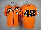 San Francisco Giants #48 Pablo Sandoval 2014 Orange Jerseys,baseball caps,new era cap wholesale,wholesale hats