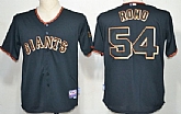 San Francisco Giants #54 Sergio Romo Black Jerseys,baseball caps,new era cap wholesale,wholesale hats