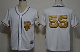 San Francisco Giants #55 Tim Lincecum 2013 Cream With Gold Jerseys,baseball caps,new era cap wholesale,wholesale hats