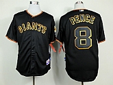 San Francisco Giants #8 Hunter Pence Black Jerseys,baseball caps,new era cap wholesale,wholesale hats