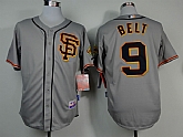 San Francisco Giants #9 Belt Gray SF Jerseys,baseball caps,new era cap wholesale,wholesale hats