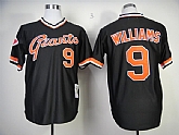 San Francisco Giants #9 Williams Black Throwback Jerseys,baseball caps,new era cap wholesale,wholesale hats