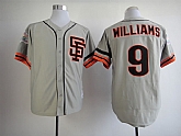 San Francisco Giants #9 Williams Gray Throwback Jerseys,baseball caps,new era cap wholesale,wholesale hats