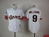 San Francisco Giants #9 Williams White Throwback Jerseys,baseball caps,new era cap wholesale,wholesale hats