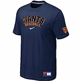 San Francisco Giants D.Blue Nike Short Sleeve Practice T-Shirt,baseball caps,new era cap wholesale,wholesale hats