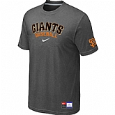 San Francisco Giants D.Grey Nike Short Sleeve Practice T-Shirt,baseball caps,new era cap wholesale,wholesale hats