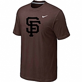 San Francisco Giants Heathered Brown Nike Blended T-Shirt,baseball caps,new era cap wholesale,wholesale hats