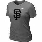San Francisco Giants Heathered D.Grey Nike Women's Blended T-Shirt,baseball caps,new era cap wholesale,wholesale hats