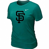 San Francisco Giants Heathered L.Green Nike Women's Blended T-Shirt,baseball caps,new era cap wholesale,wholesale hats