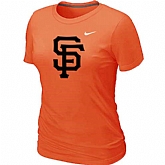 San Francisco Giants Heathered Orange Nike Women's Blended T-Shirt,baseball caps,new era cap wholesale,wholesale hats