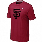 San Francisco Giants Heathered Red Nike Blended T-Shirt,baseball caps,new era cap wholesale,wholesale hats