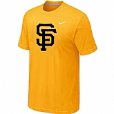 San Francisco Giants Heathered Yellow Nike Blended T-Shirt,baseball caps,new era cap wholesale,wholesale hats