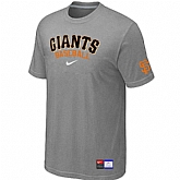 San Francisco Giants L.Grey Nike Short Sleeve Practice T-Shirt,baseball caps,new era cap wholesale,wholesale hats