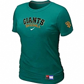 San Francisco Giants Nike Women's L.Green Short Sleeve Practice T-Shirt,baseball caps,new era cap wholesale,wholesale hats
