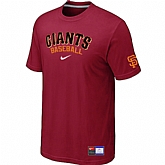San Francisco Giants Red Nike Short Sleeve Practice T-Shirt,baseball caps,new era cap wholesale,wholesale hats