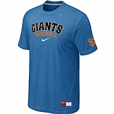 San Francisco Giants light Blue Nike Short Sleeve Practice T-Shirt,baseball caps,new era cap wholesale,wholesale hats