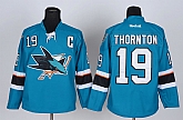 San Jose Sharks #19 Joe Thornton C Patch 2014 Blue Jerseys,baseball caps,new era cap wholesale,wholesale hats