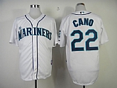 Seattle Mariners #22 Cano White Jerseys,baseball caps,new era cap wholesale,wholesale hats