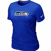 Seattle Seahawks Blue Women's Logo T-Shirt,baseball caps,new era cap wholesale,wholesale hats