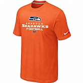 Seattle Seahawks Critical Victory Orange T-Shirt,baseball caps,new era cap wholesale,wholesale hats