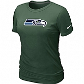 Seattle Seahawks D.Green Women's Logo T-Shirt,baseball caps,new era cap wholesale,wholesale hats