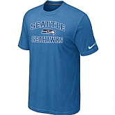 Seattle Seahawks Heart & Soul light Blue T-Shirt,baseball caps,new era cap wholesale,wholesale hats