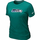Seattle Seahawks L.Green Women's Logo T-Shirt,baseball caps,new era cap wholesale,wholesale hats