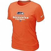 Seattle Seahawks Orange Women's Critical Victory T-Shirt,baseball caps,new era cap wholesale,wholesale hats