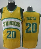 Seattle Supersonics #20 Gary Payton 1994-95 Yellow Swingman Jerseys,baseball caps,new era cap wholesale,wholesale hats