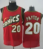 Seattle Supersonics #20 Gary Payton 1995-96 Red Swingman Jerseys,baseball caps,new era cap wholesale,wholesale hats