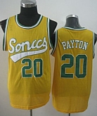 Seattle Supersonics #20 Gary Payton 2003-04 Yellow Swingman Jerseys,baseball caps,new era cap wholesale,wholesale hats