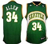 Seattle Supersonics #34 Ray Allen 2007-08 Green Swingman Jerseys,baseball caps,new era cap wholesale,wholesale hats