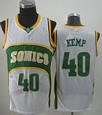 Seattle Supersonics #40 Shawn Kemp 1994-95 White Swingman Jerseys,baseball caps,new era cap wholesale,wholesale hats