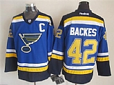 St. Louis Blues #42 Backes C Patch 2014 Blue Jerseys,baseball caps,new era cap wholesale,wholesale hats